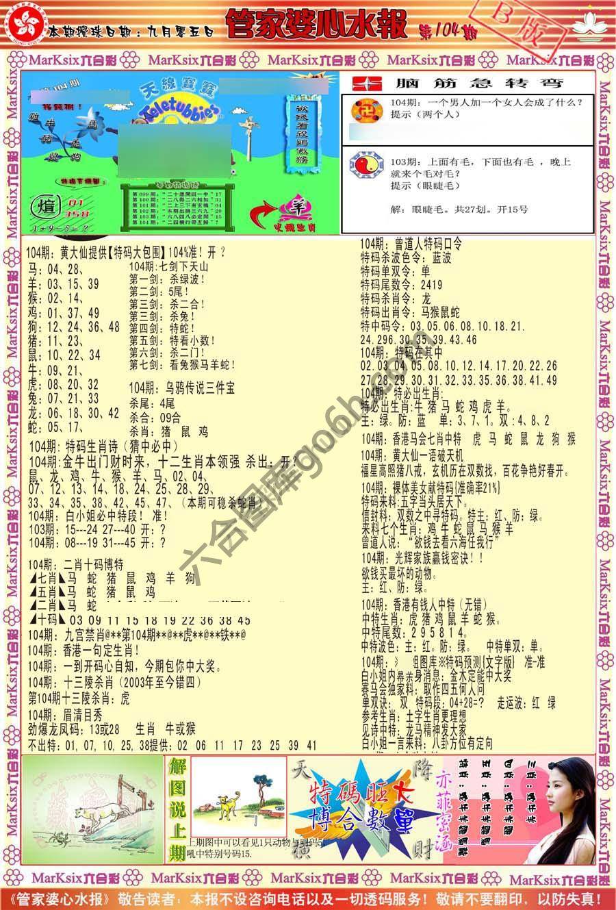 管家婆心水报