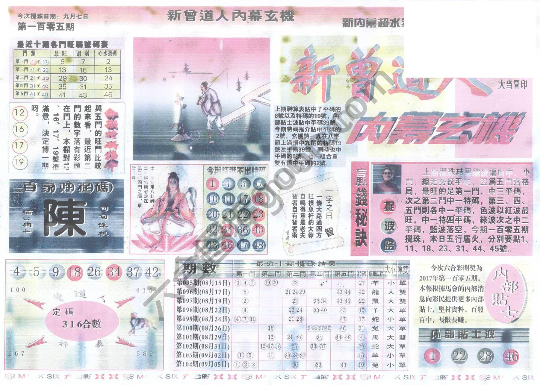 新曾道人内幕玄机