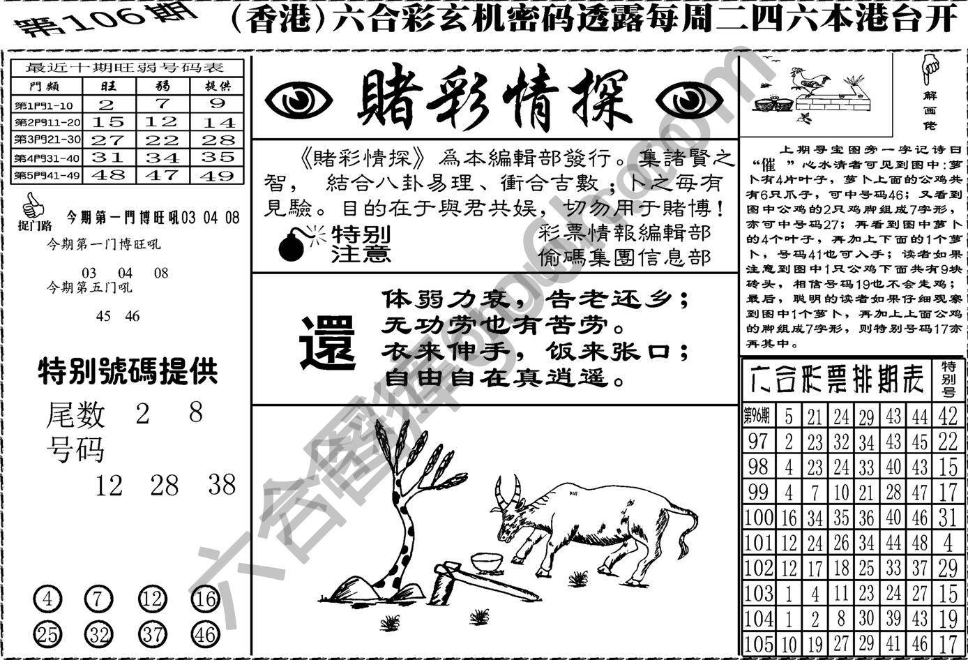 赌彩情探