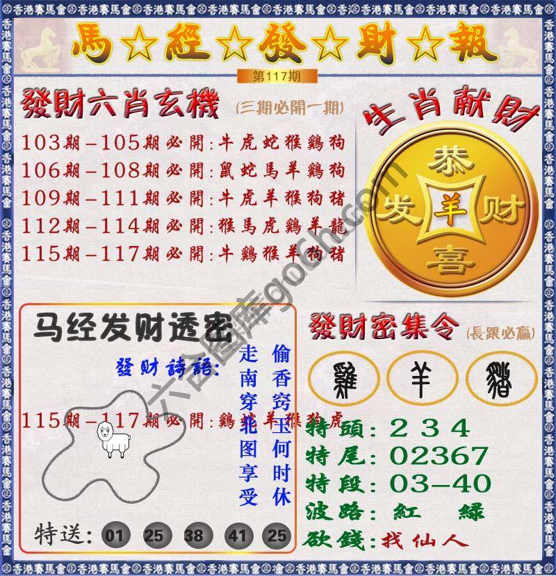 马经发财报