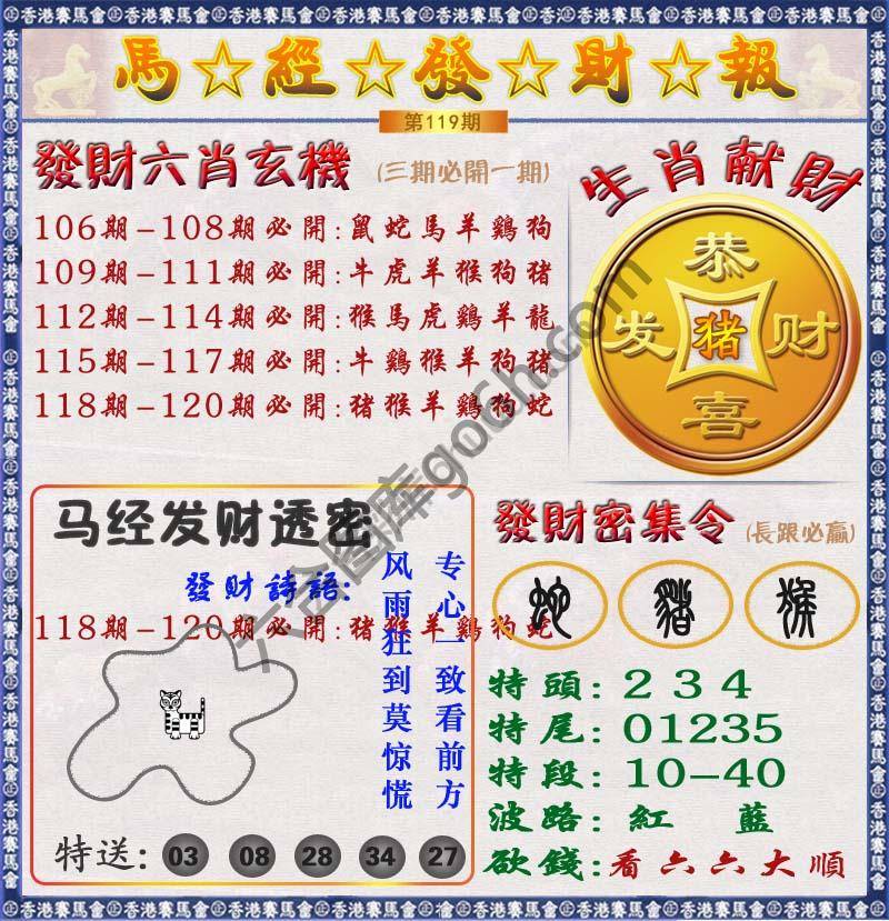 马经发财报