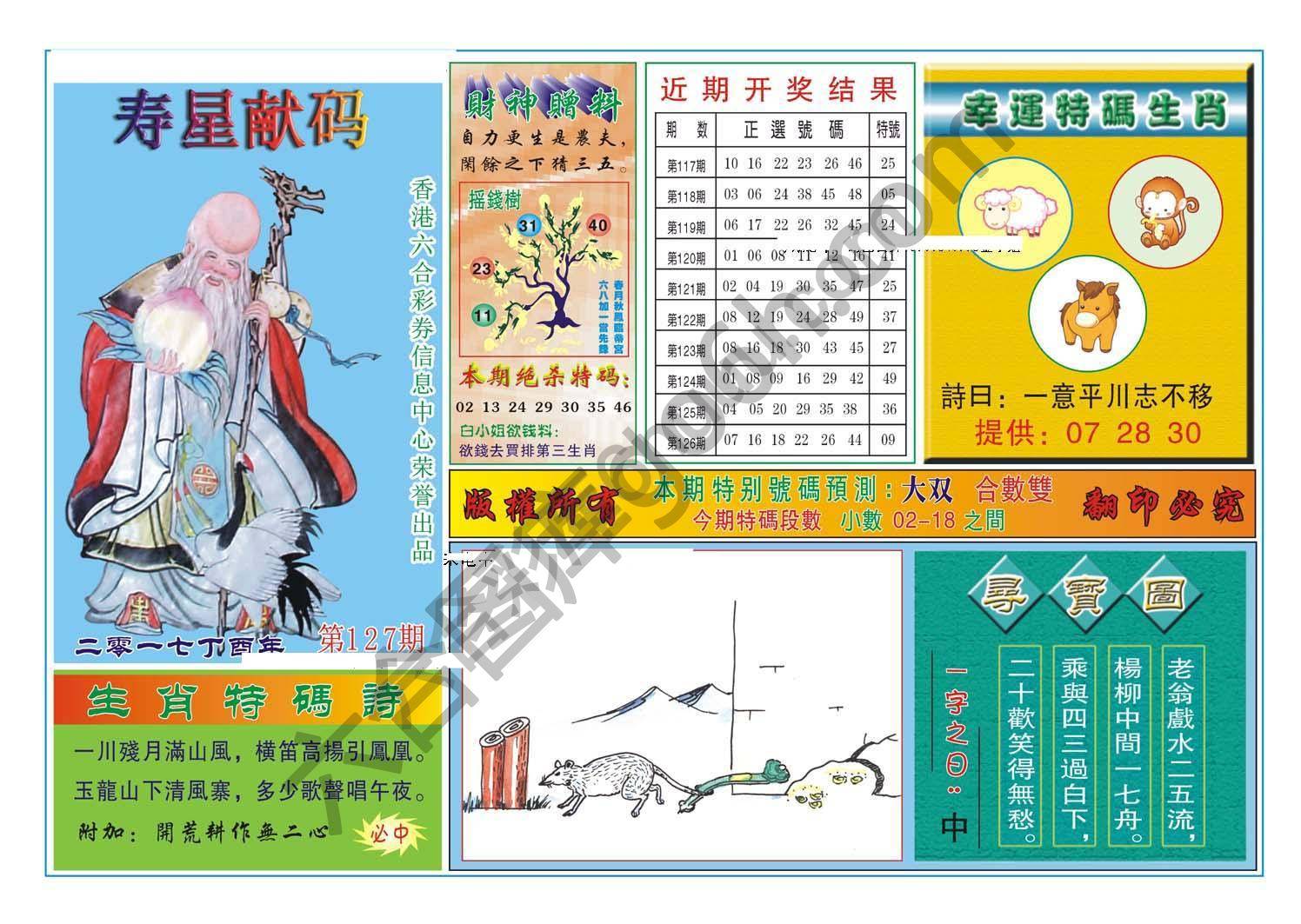 寿星献码