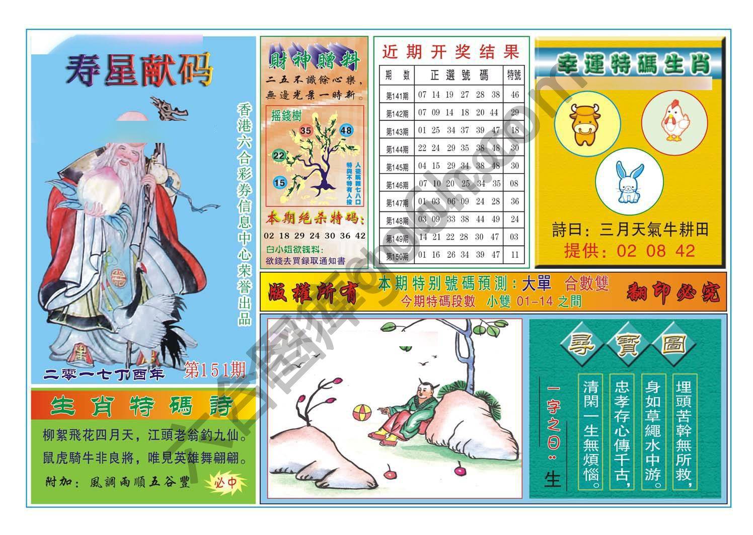 寿星献码