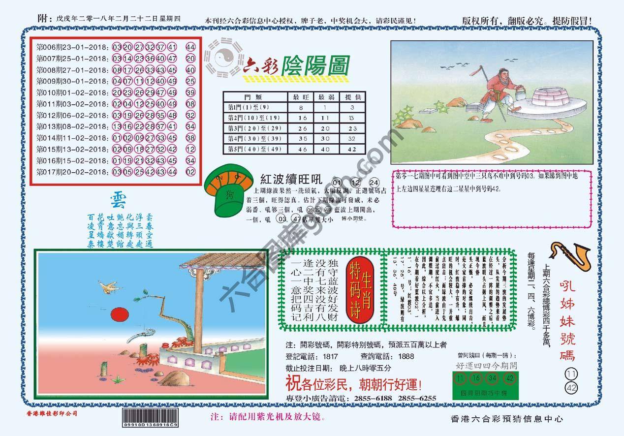 六彩阴阳图