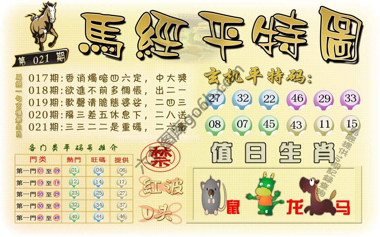 马经平特图