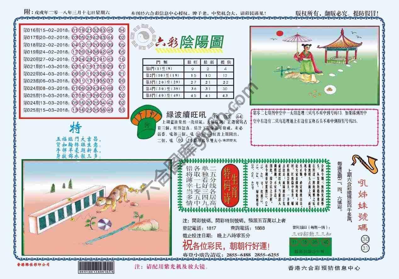 六彩阴阳图