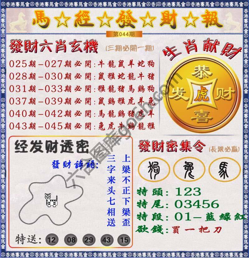 马经发财报