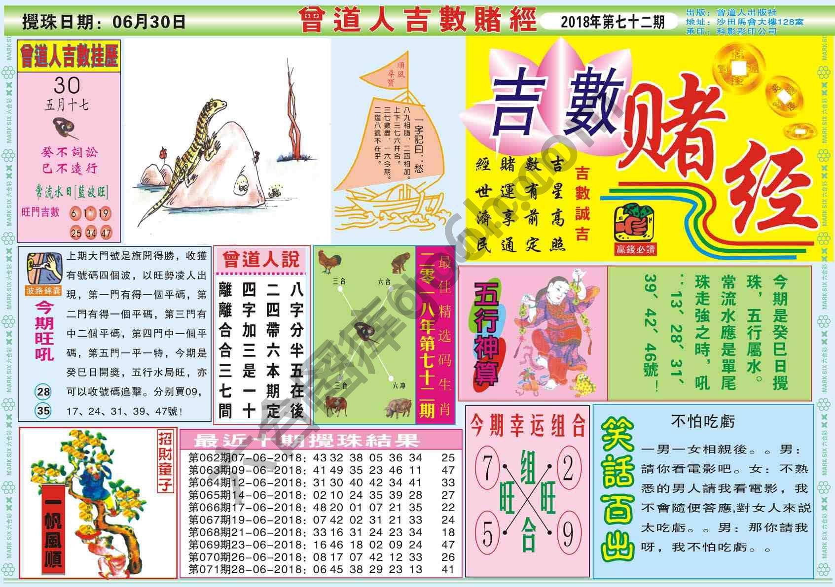 曾道人吉数赌经
