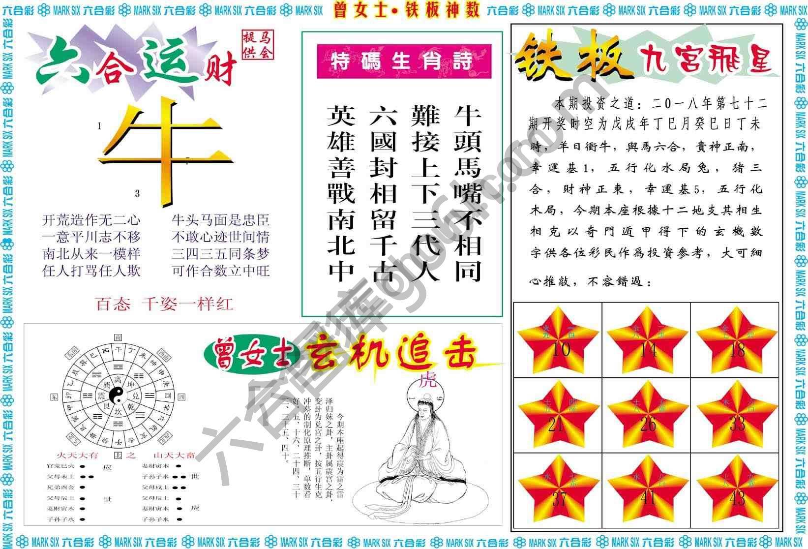 曾女士铁板神数