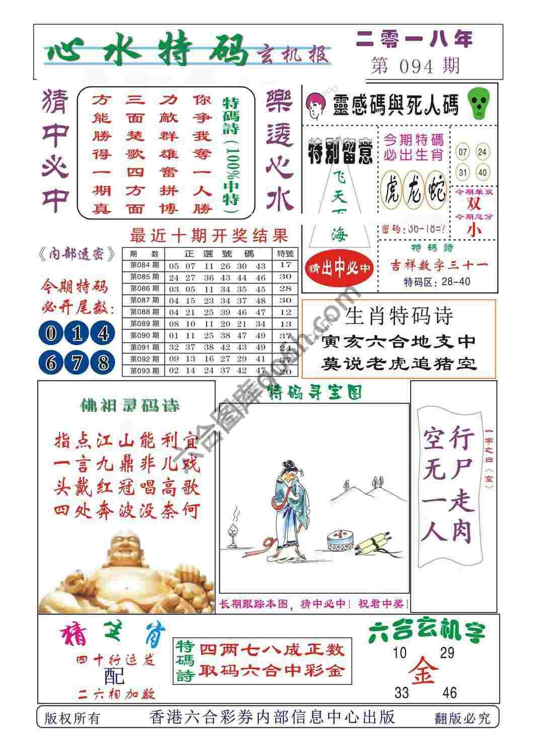 心水特码