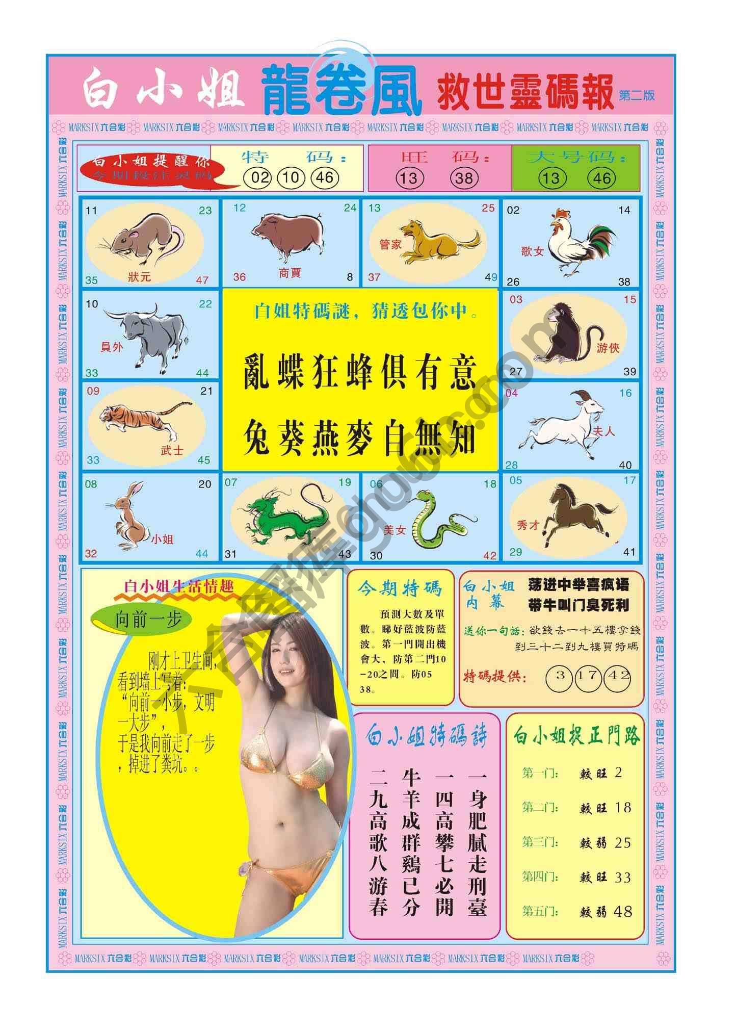 白小姐救世灵码报