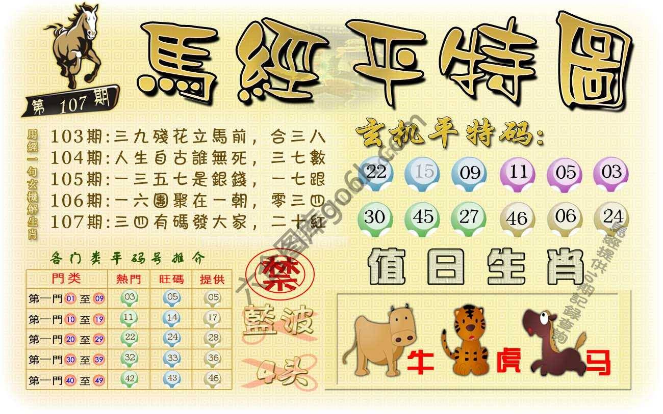 马经平特图