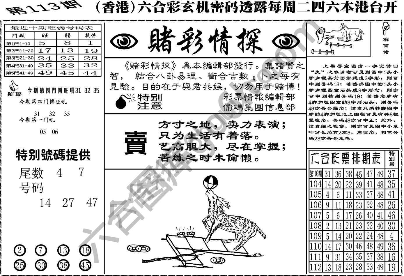 赌彩情探