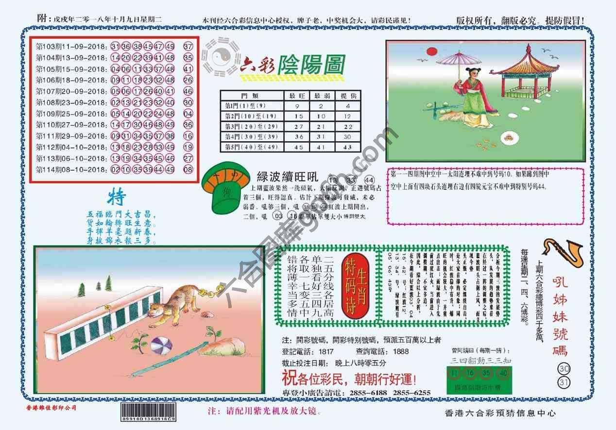 六彩阴阳图