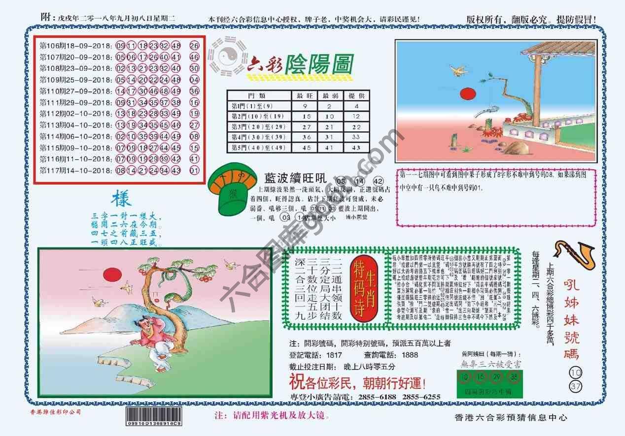 六彩阴阳图