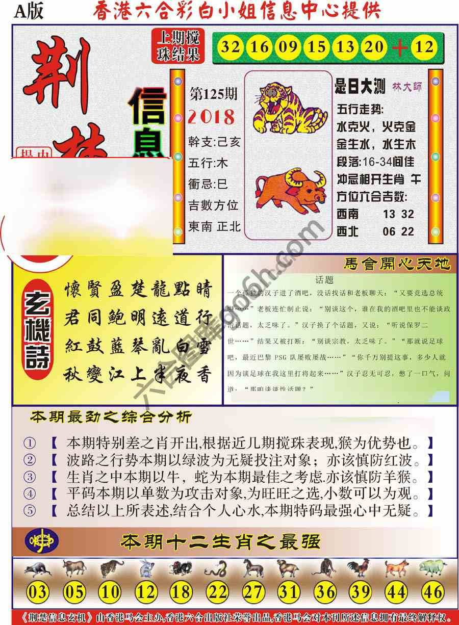 荆楚信息玄机