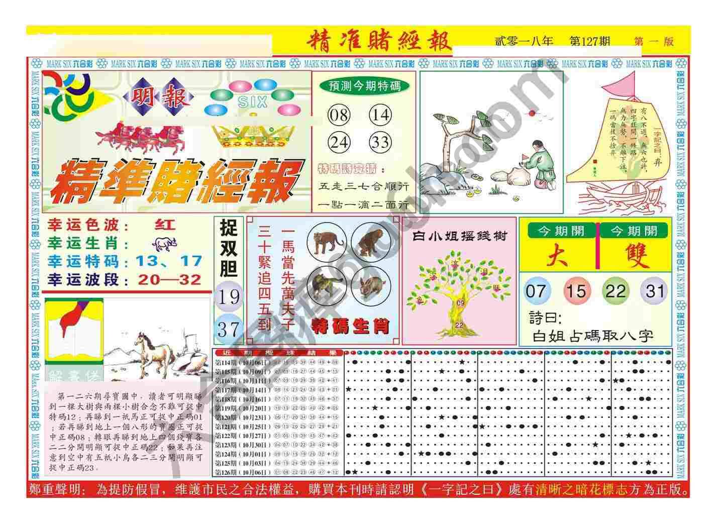 精准赌经报