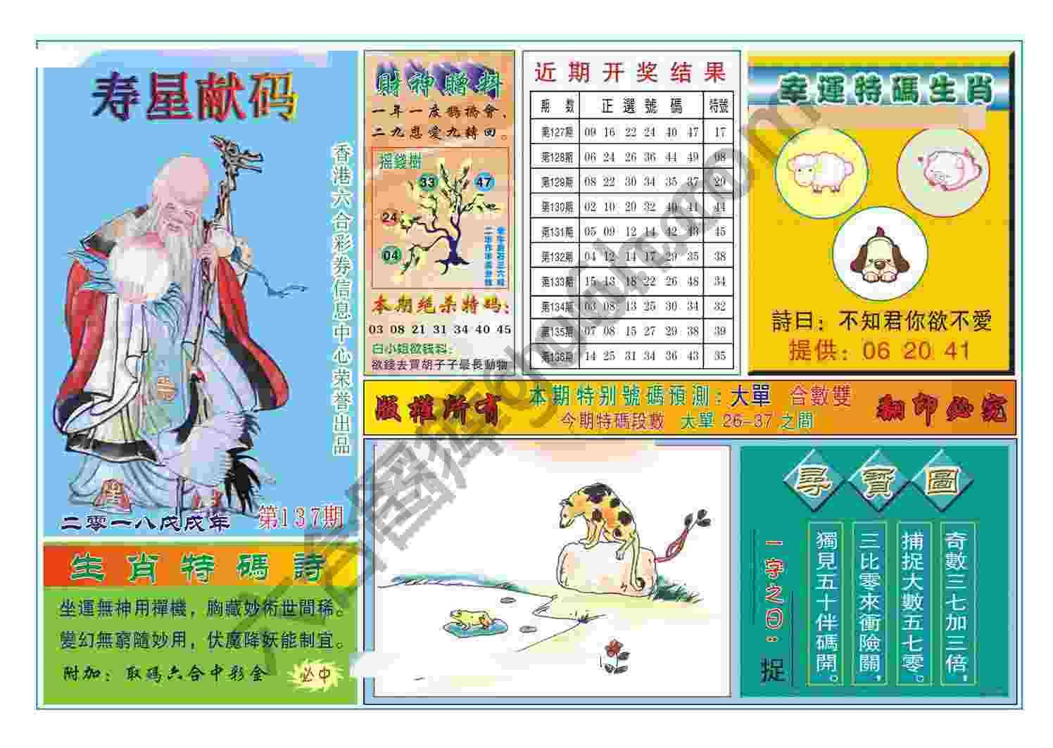 寿星献码