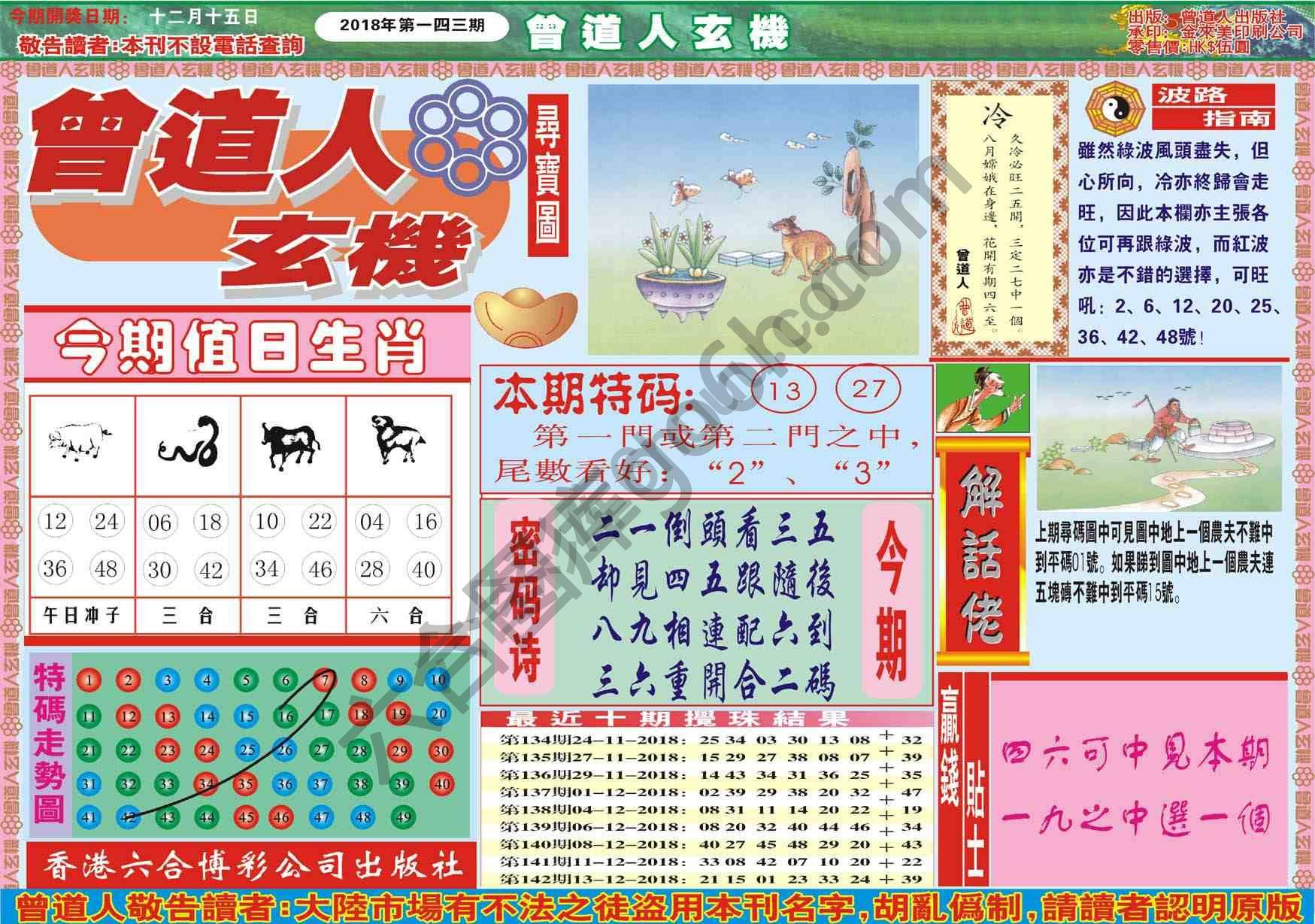 曾道人玄机