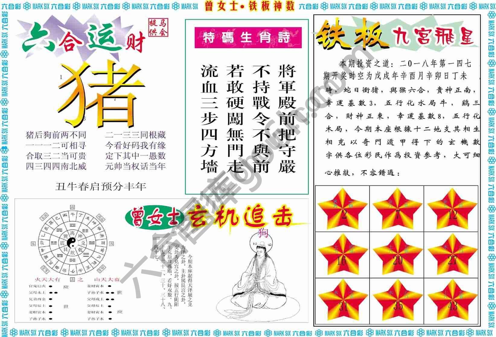 曾女士铁板神数