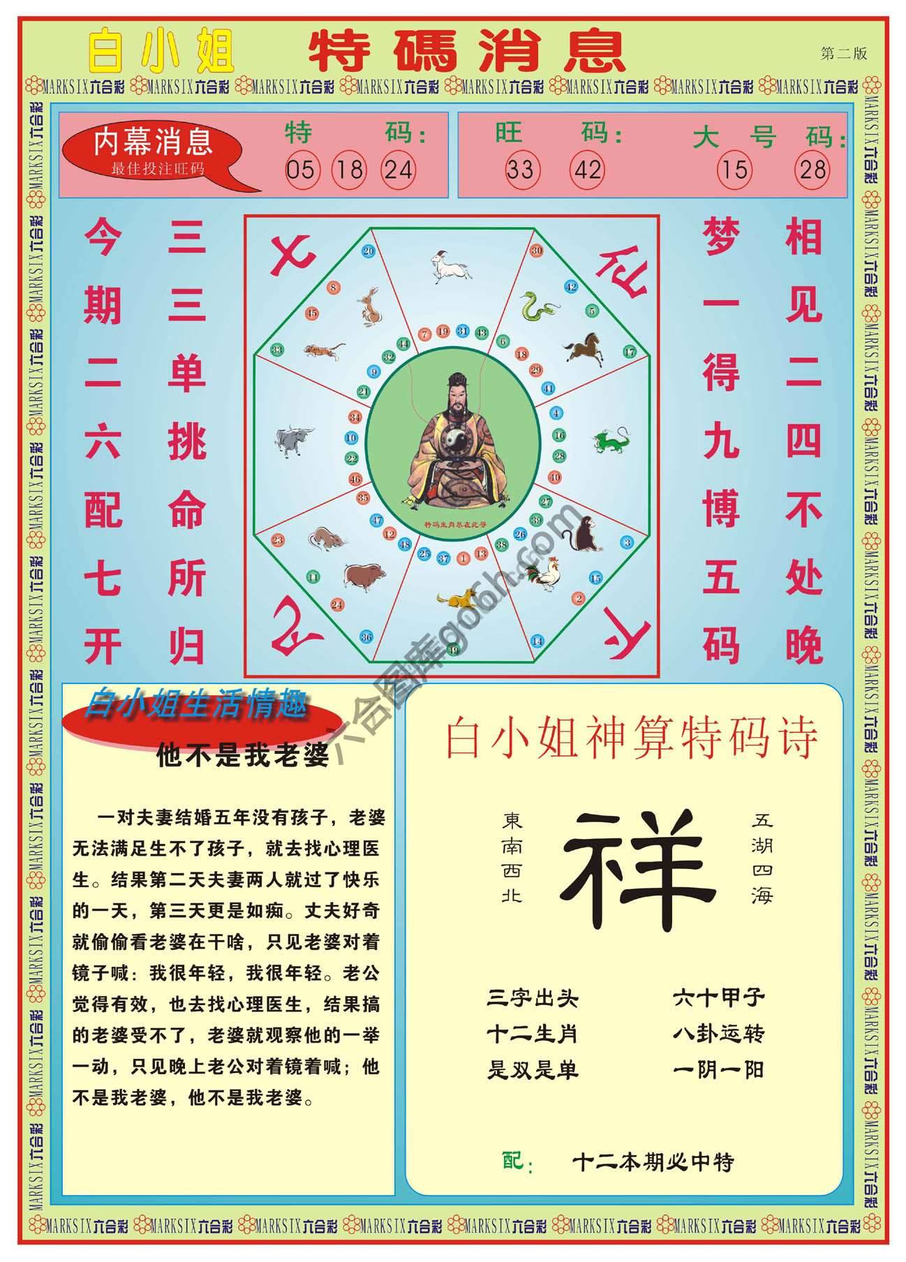 白小姐特码消息