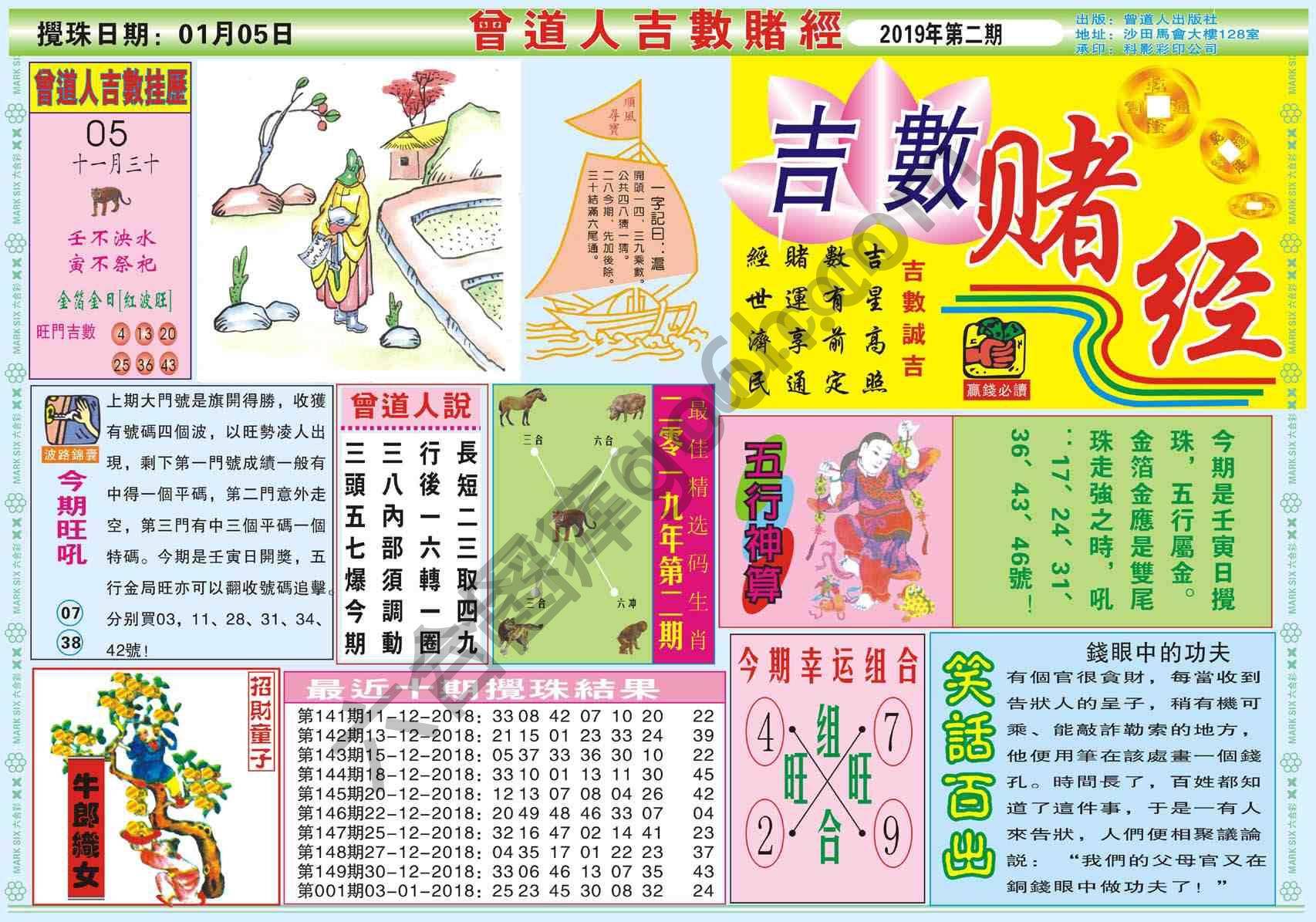 曾道人吉数赌经