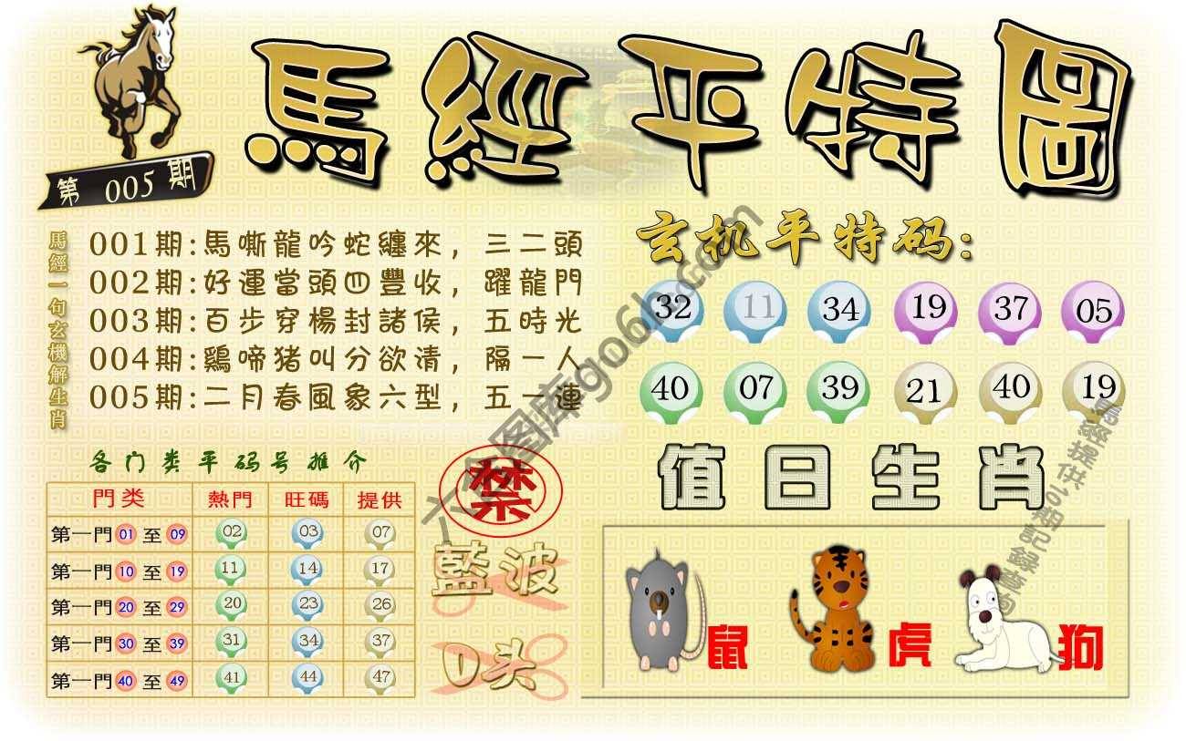 马经平特图