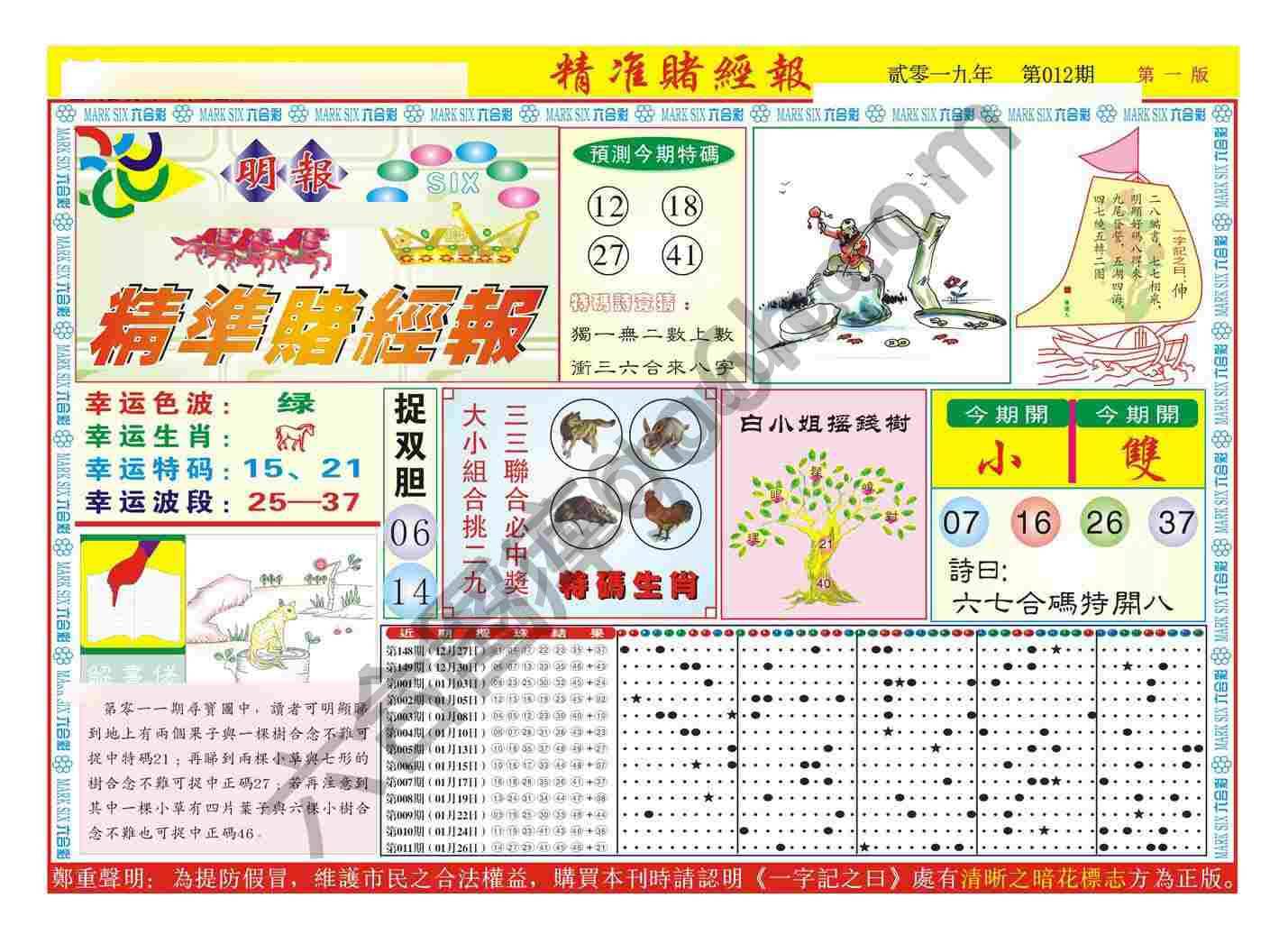 精准赌经报