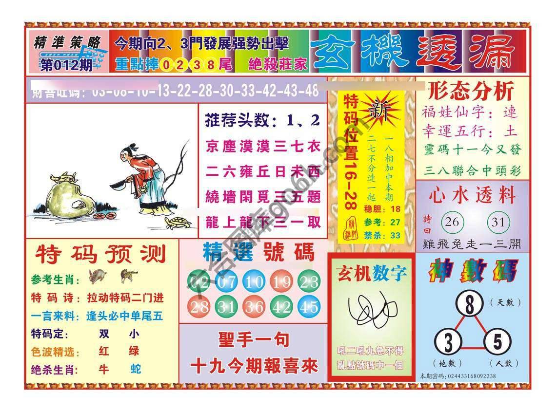 玄机透漏