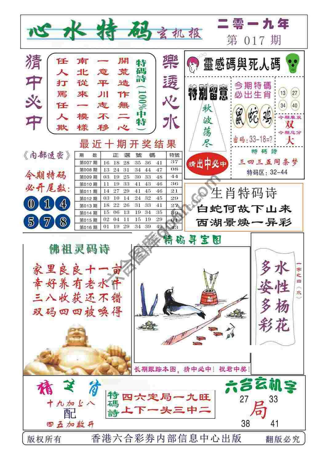 心水特码
