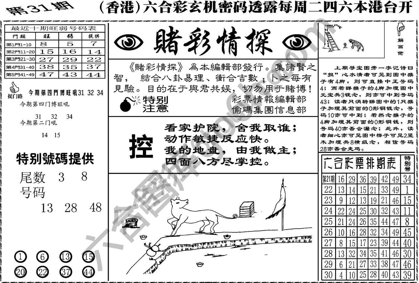 赌彩情探