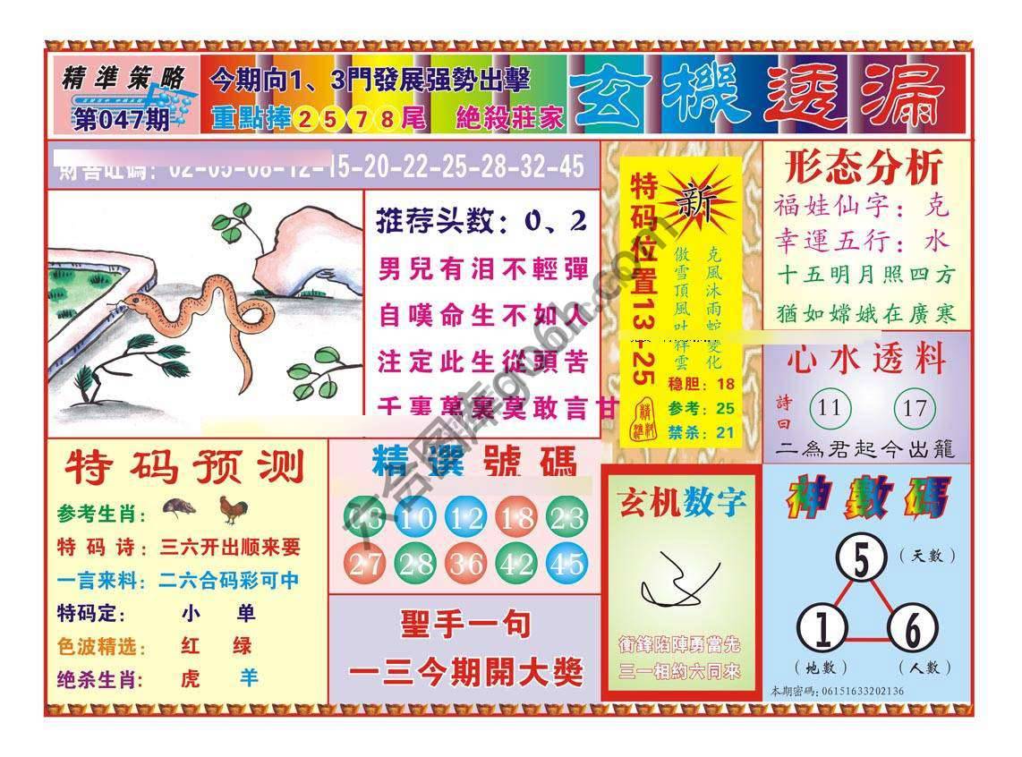 玄机透漏
