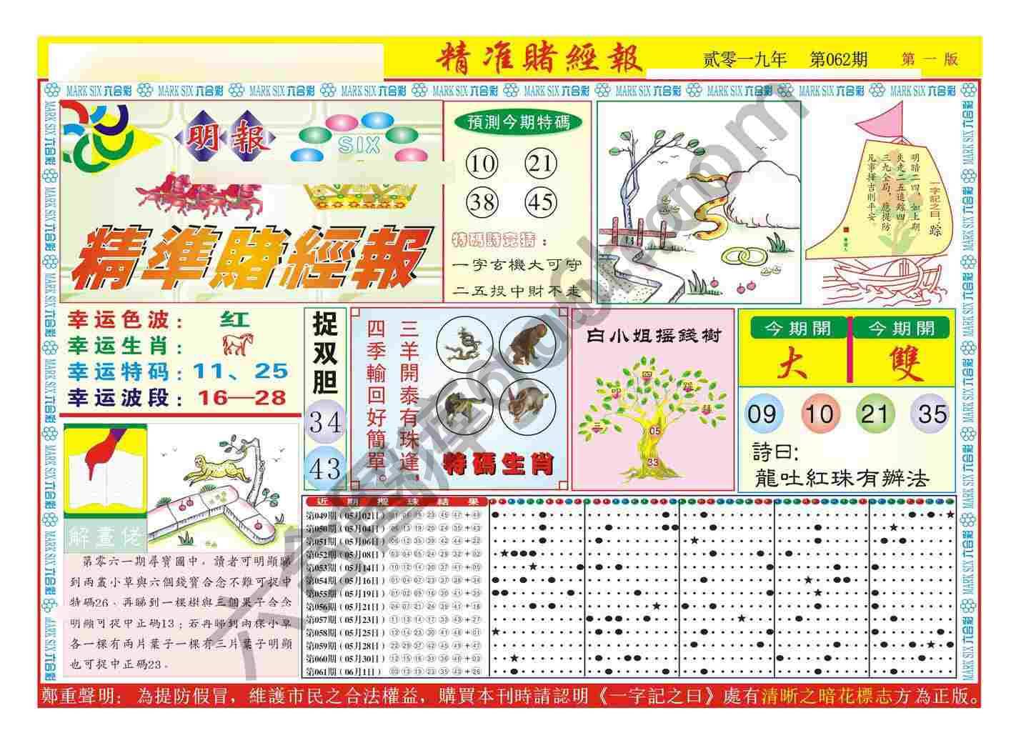 精准赌经报