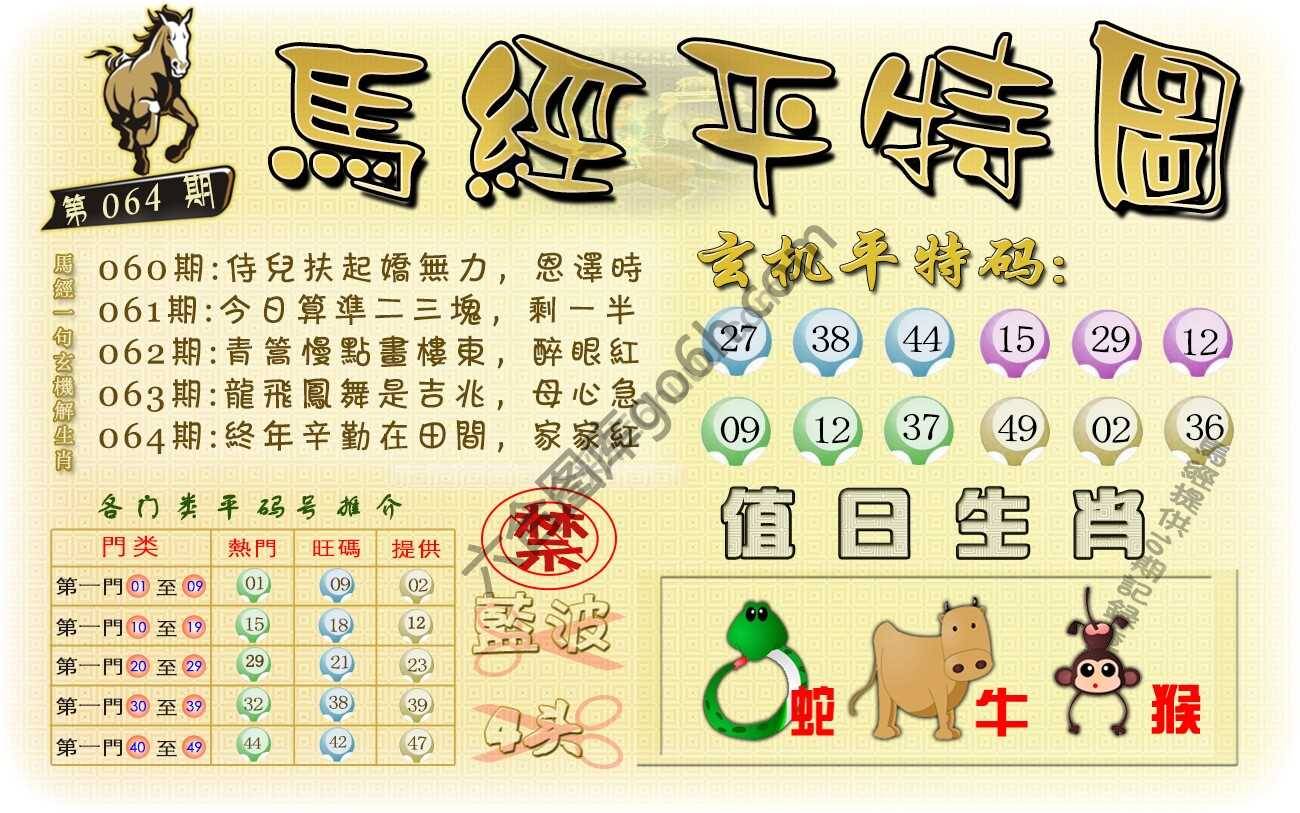 马经平特图