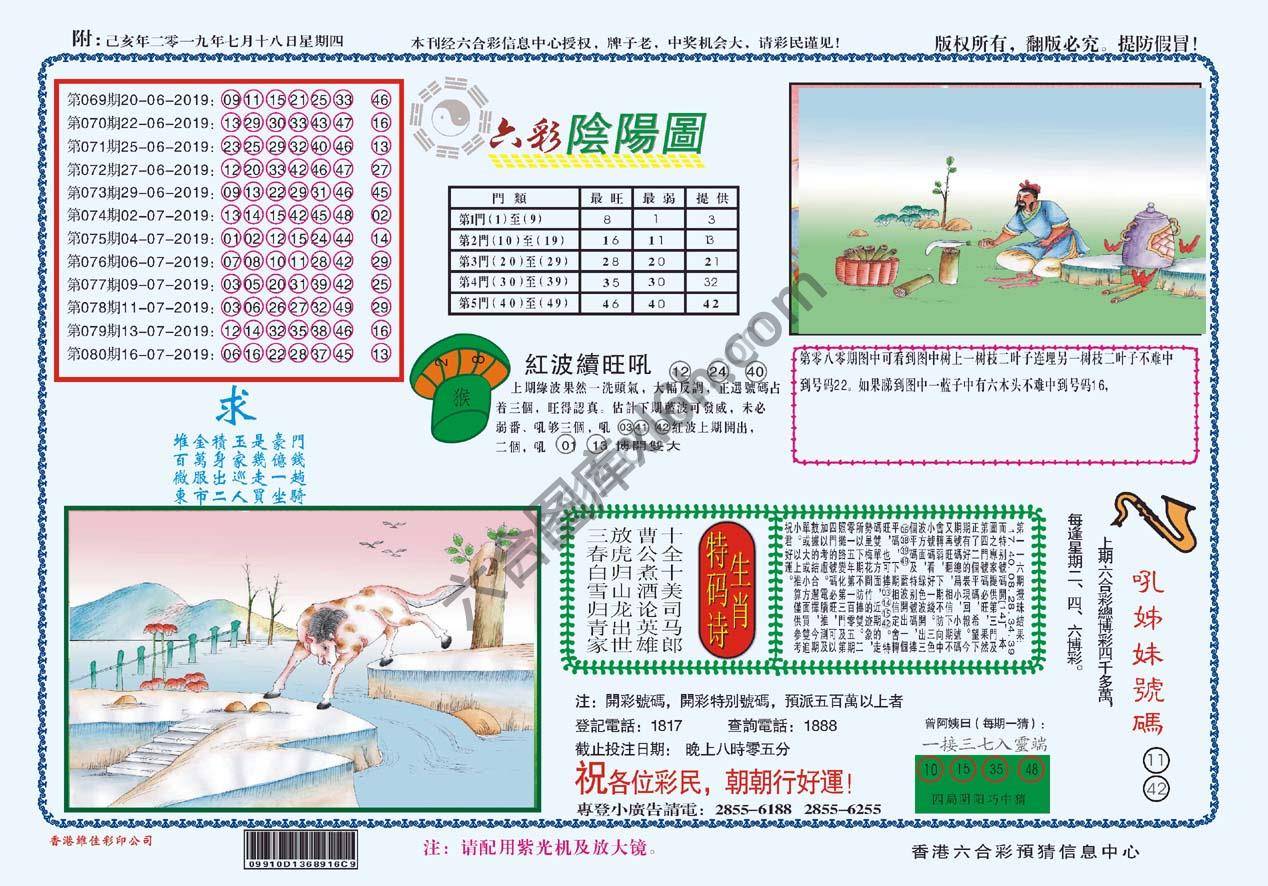 六彩阴阳图