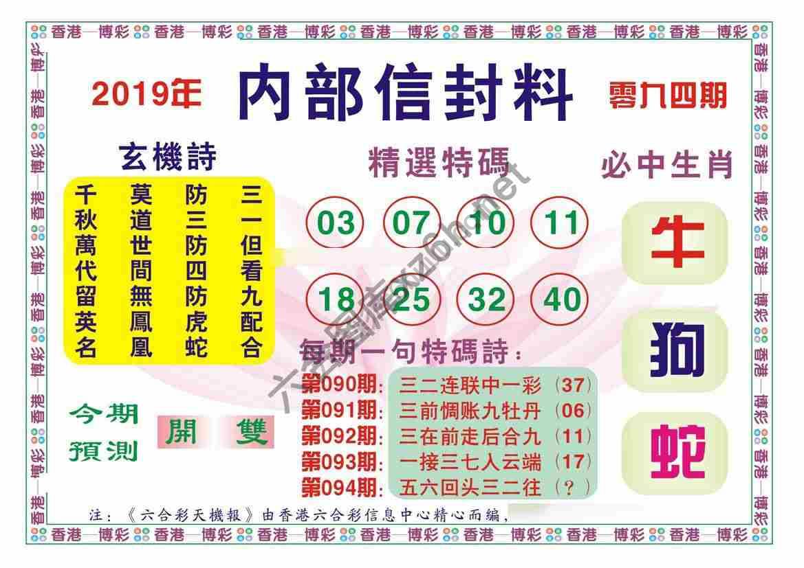 内部信封料