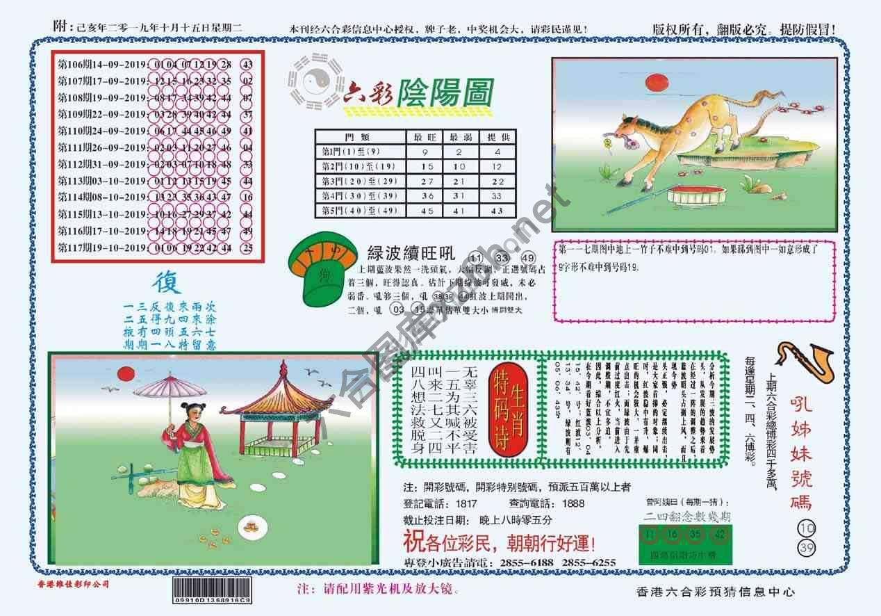 六彩阴阳图