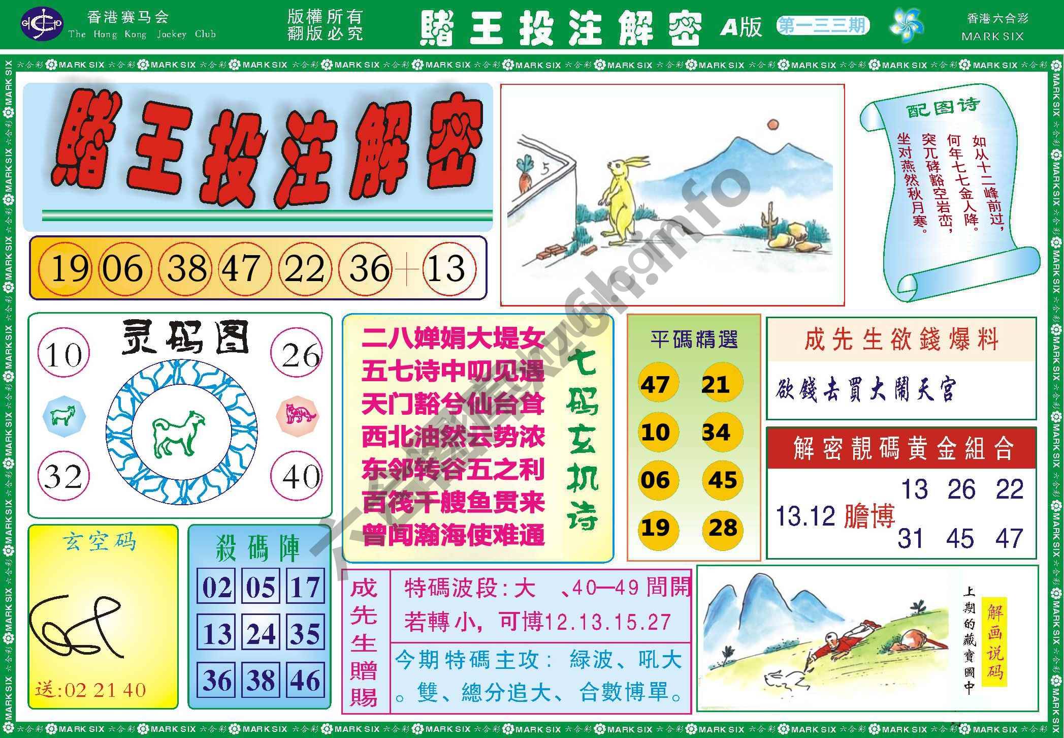赌王投注解密