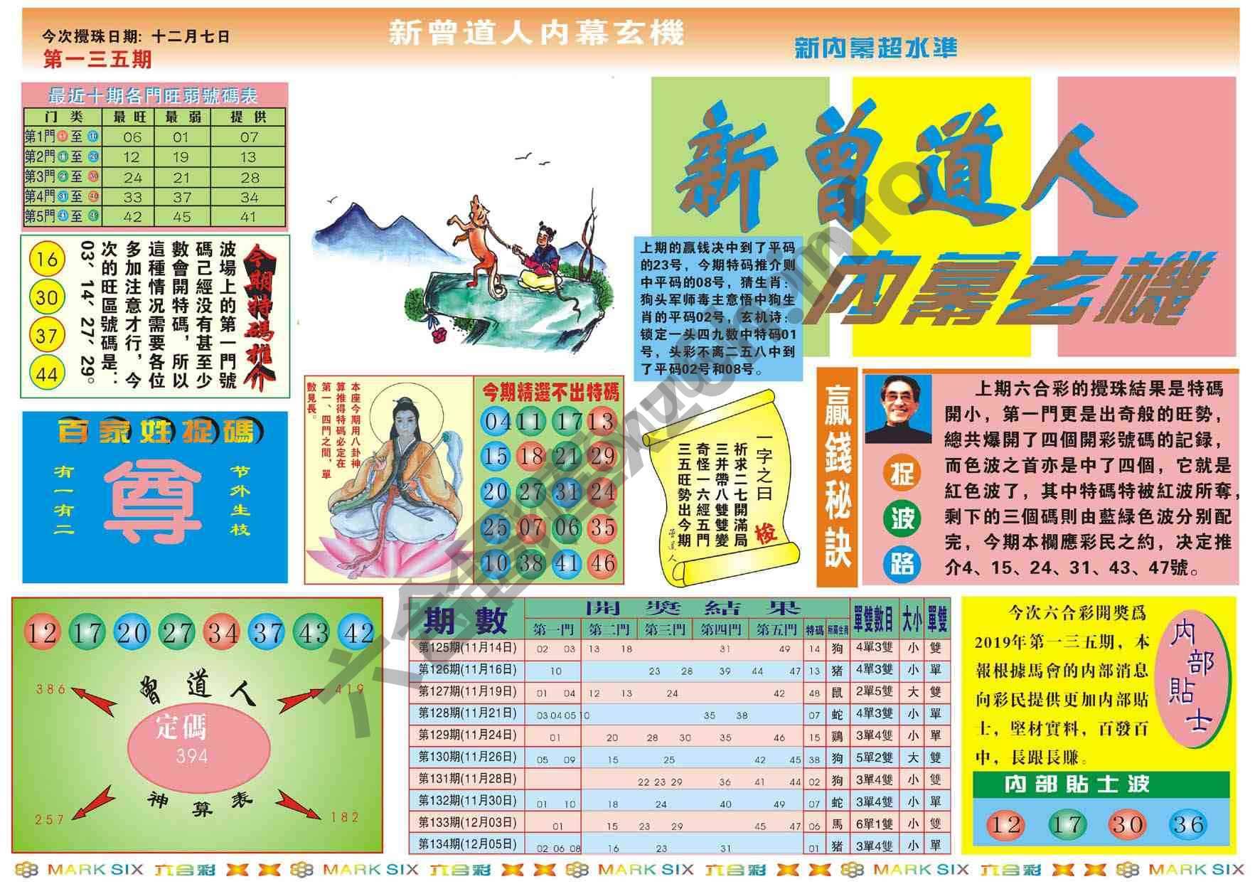 新曾道人内幕玄机