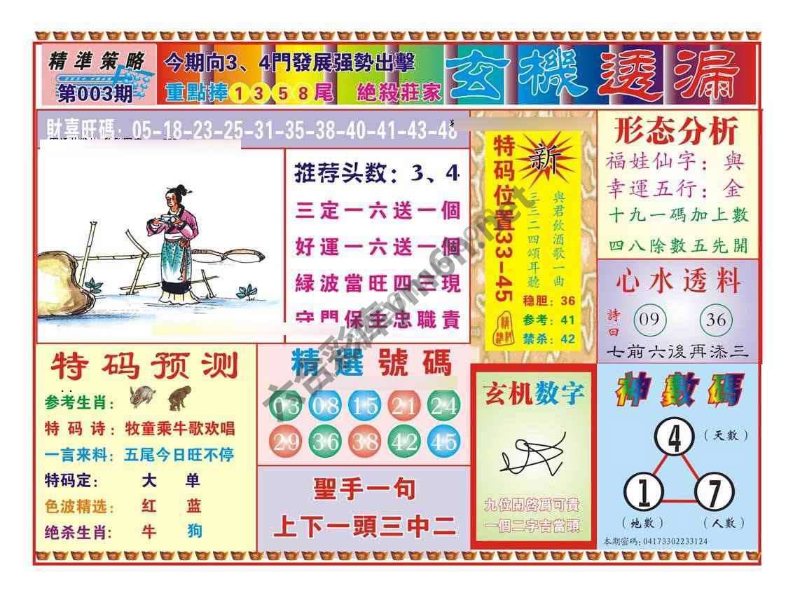 玄机透漏