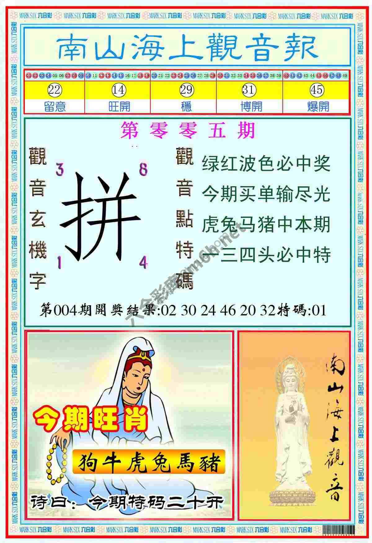 南山海上观音报
