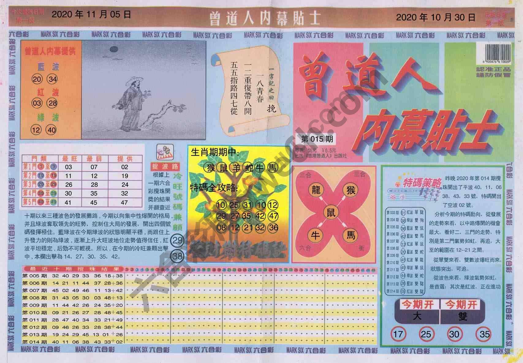 曾道人内幕贴士
