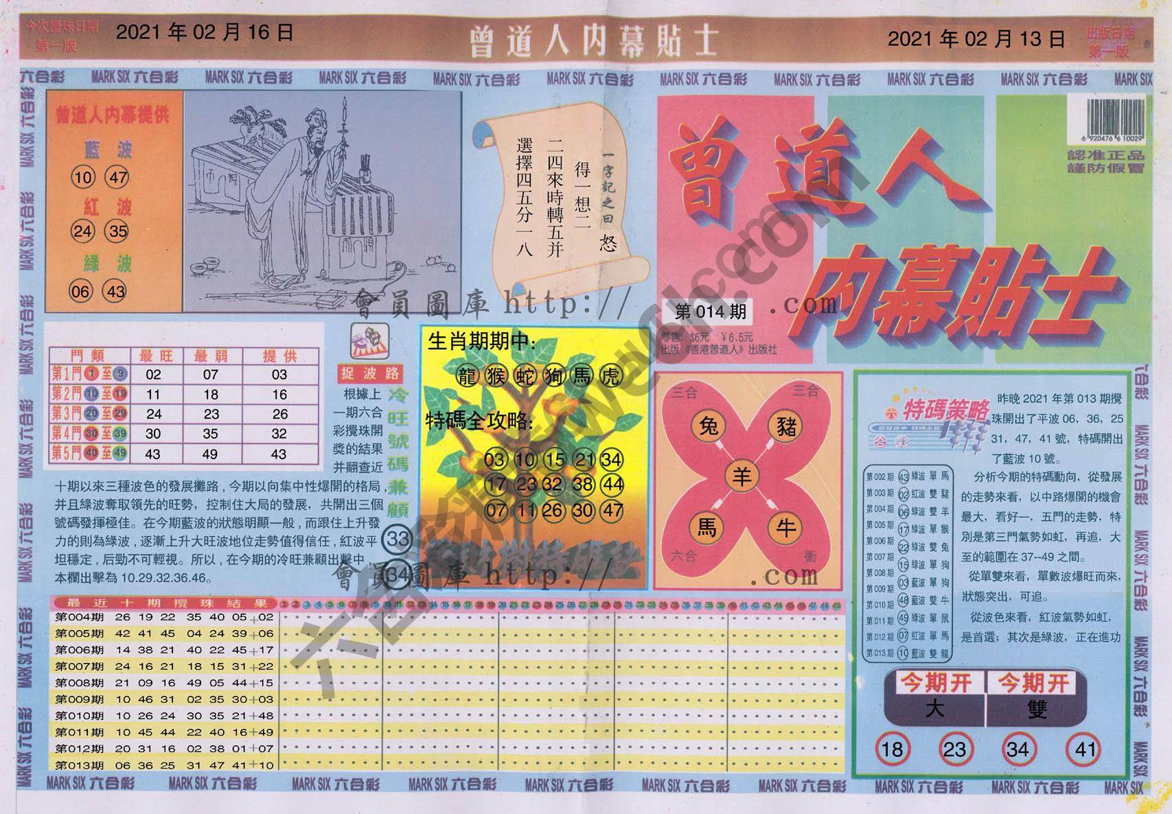 曾道人内幕贴士