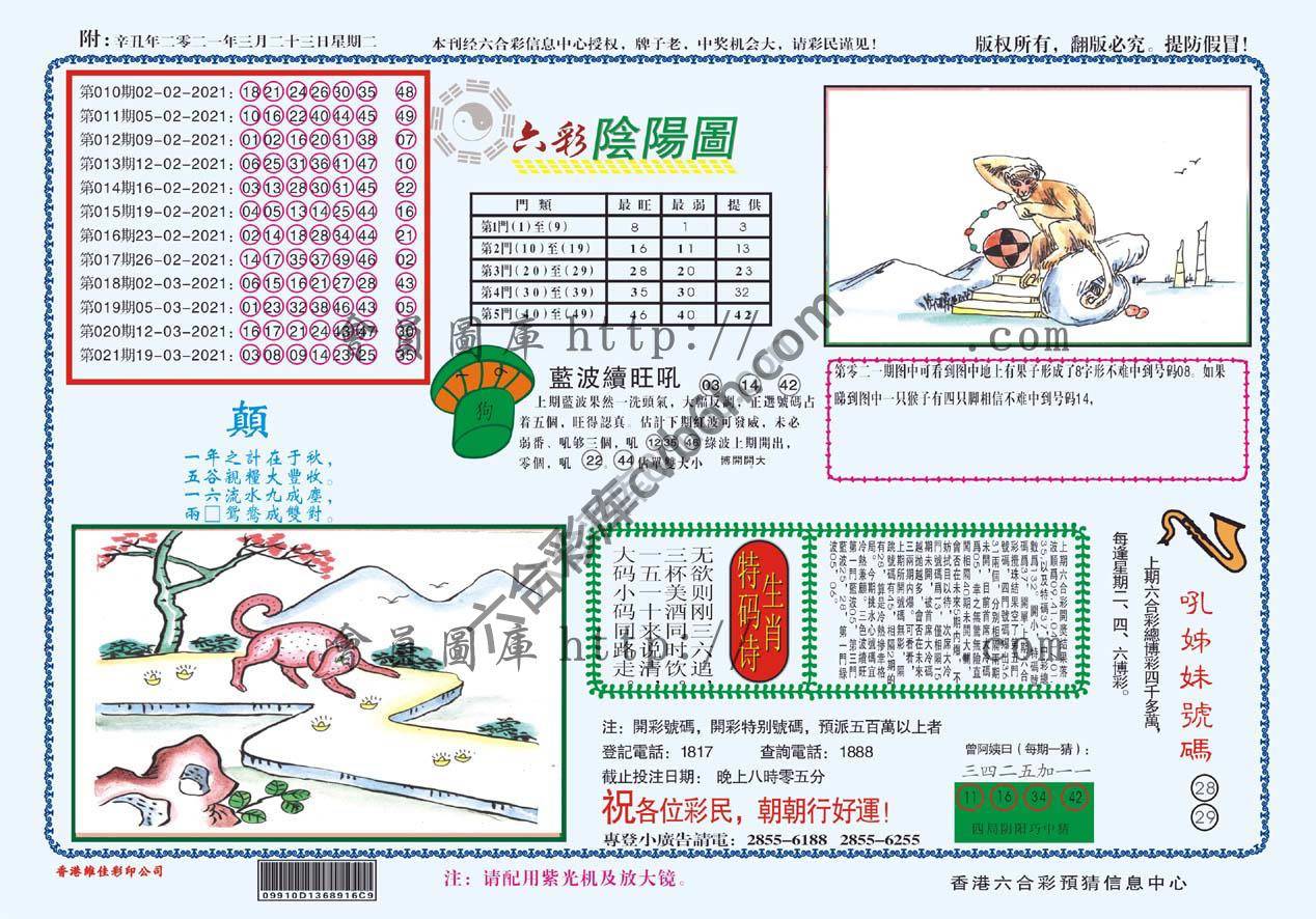 六彩阴阳图