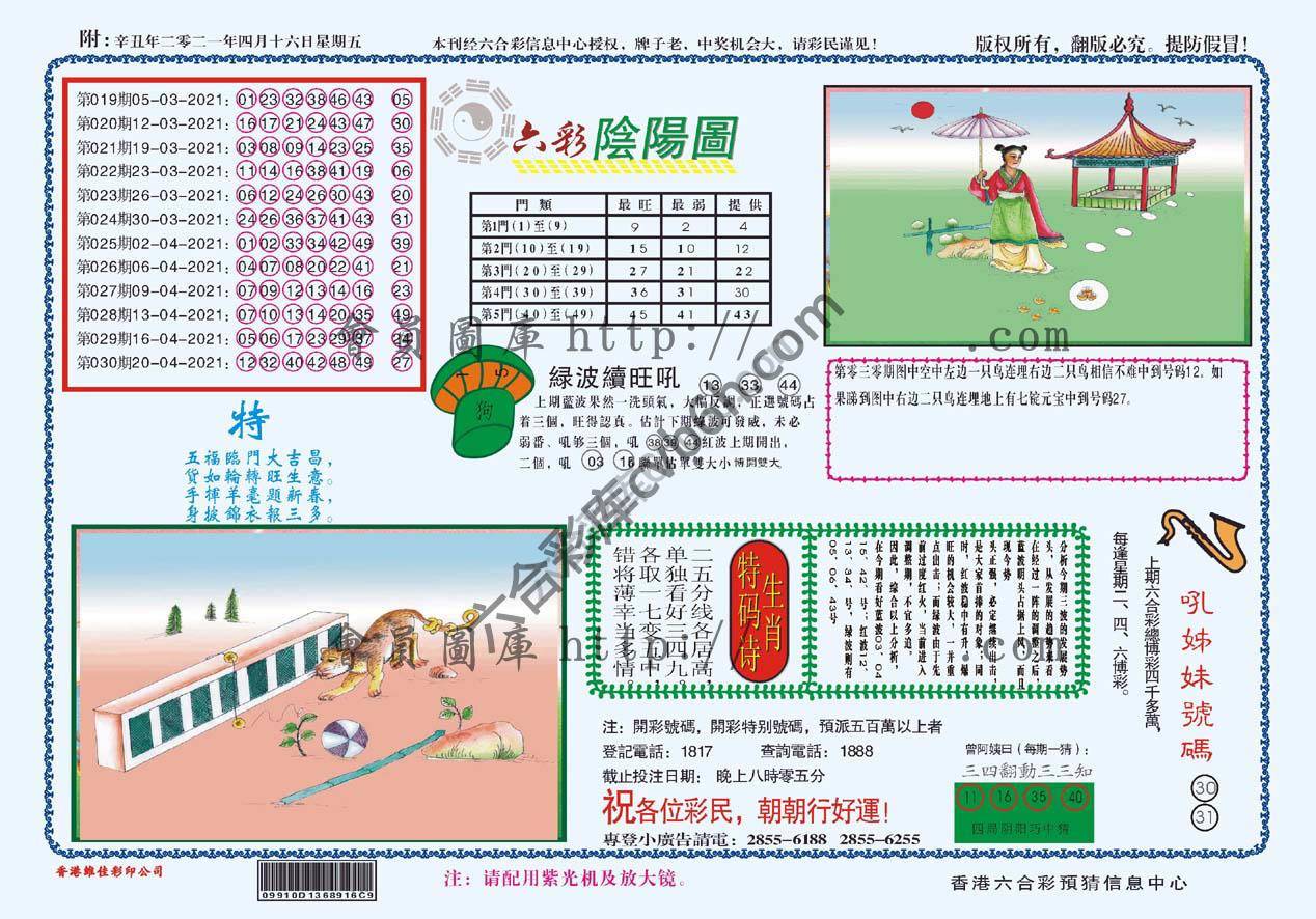 六彩阴阳图
