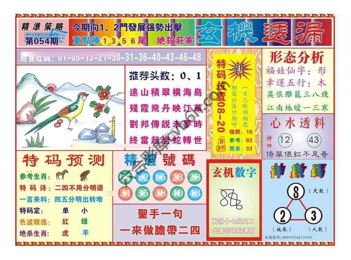玄机透漏