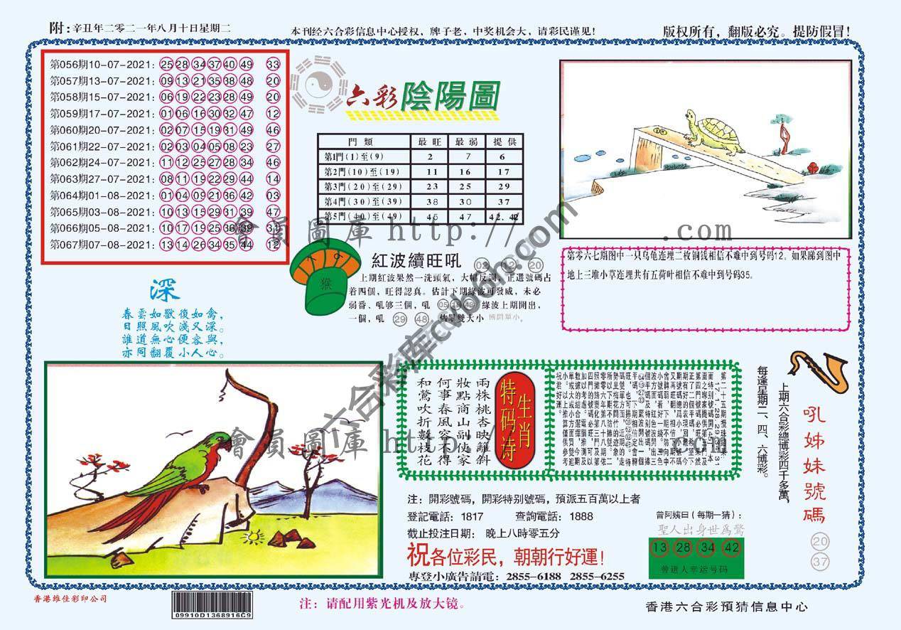 六彩阴阳图