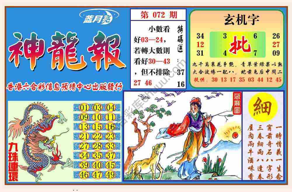 蓝月亮神龙报