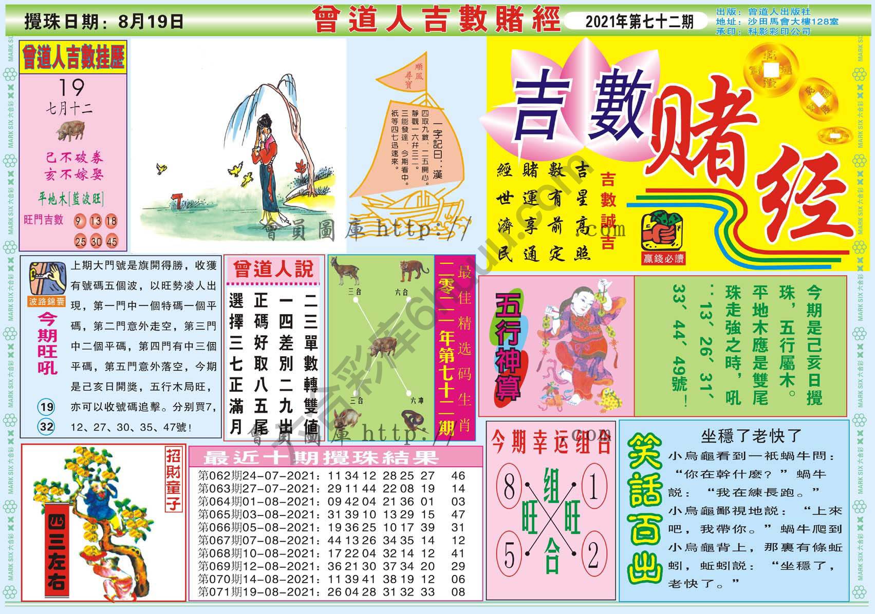 曾道人吉数赌经