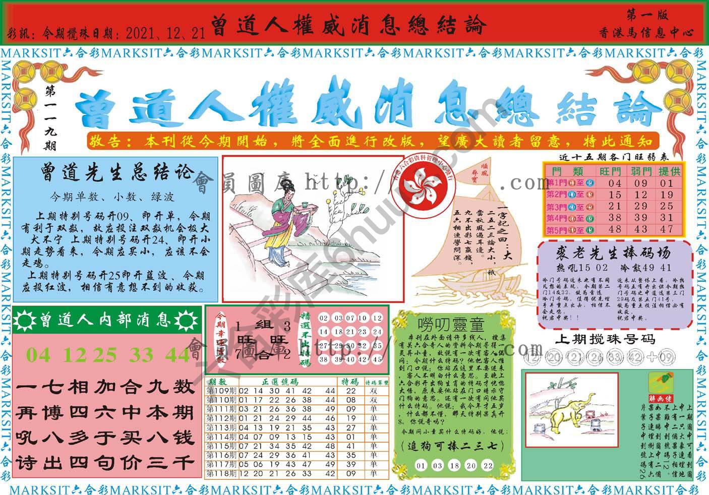 曾道人权威消息